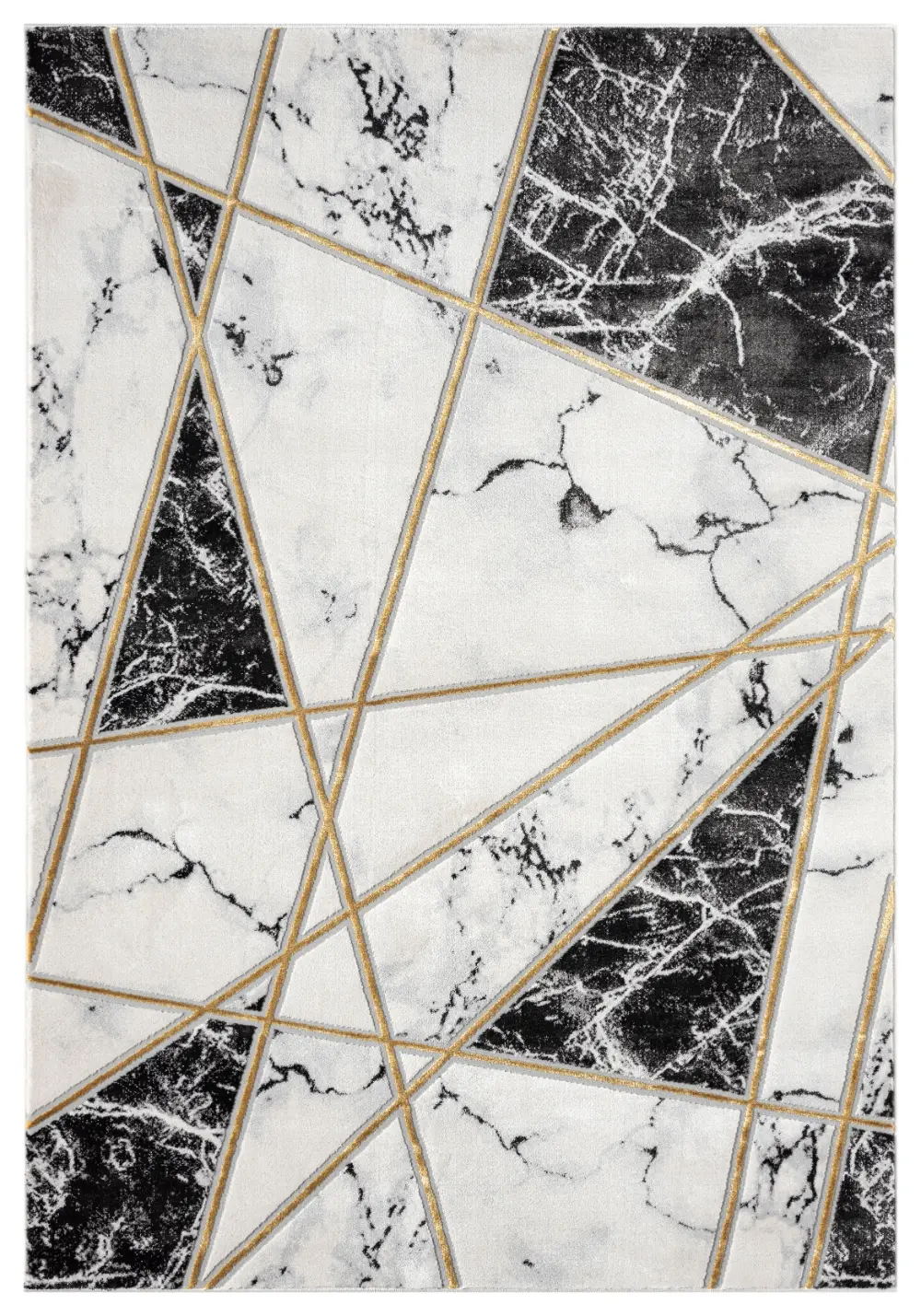 Bianco 0185MA Black Cream Rug - Image 5