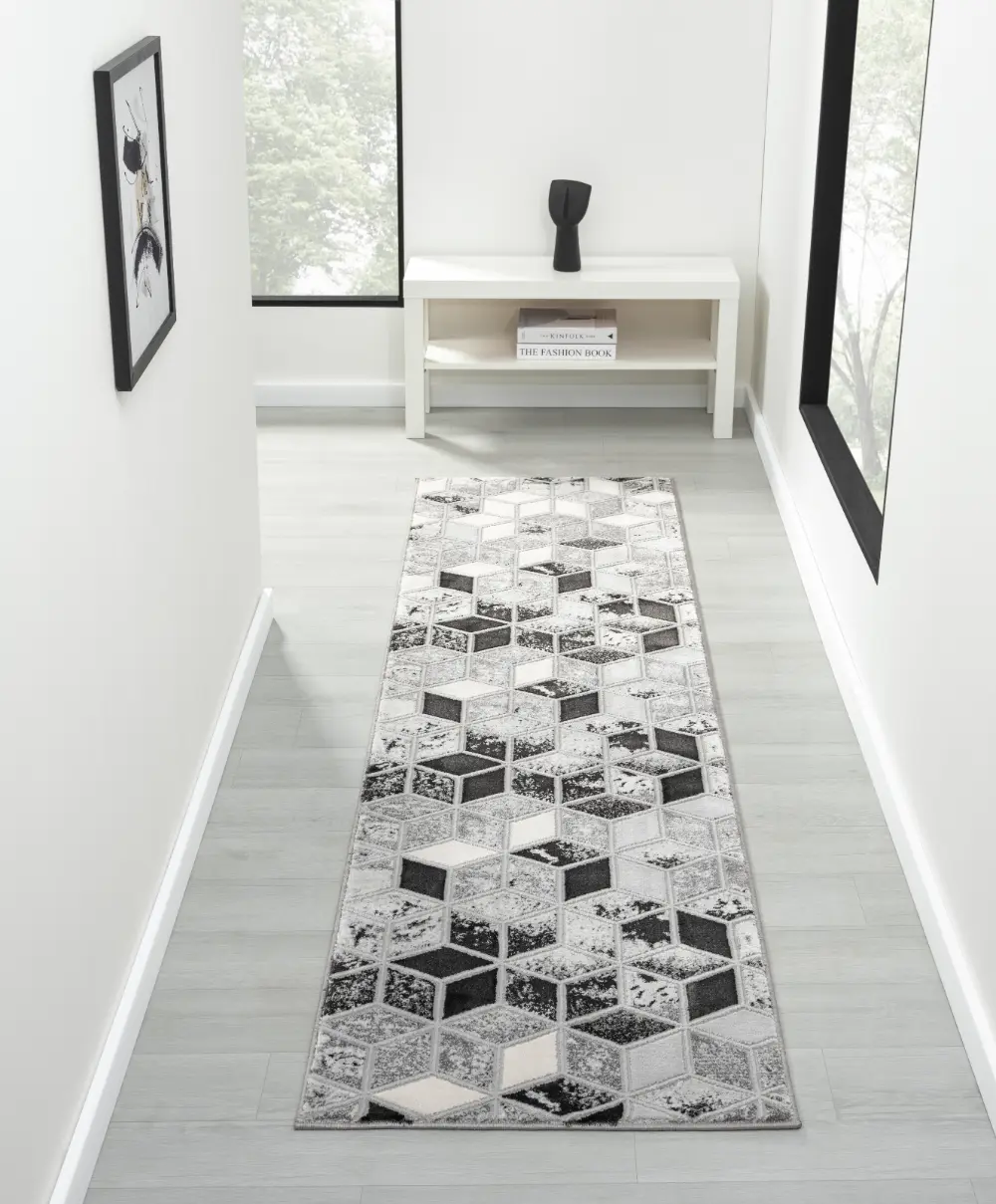 Bianco 0207IA D.Grey Silver Rug - Image 2