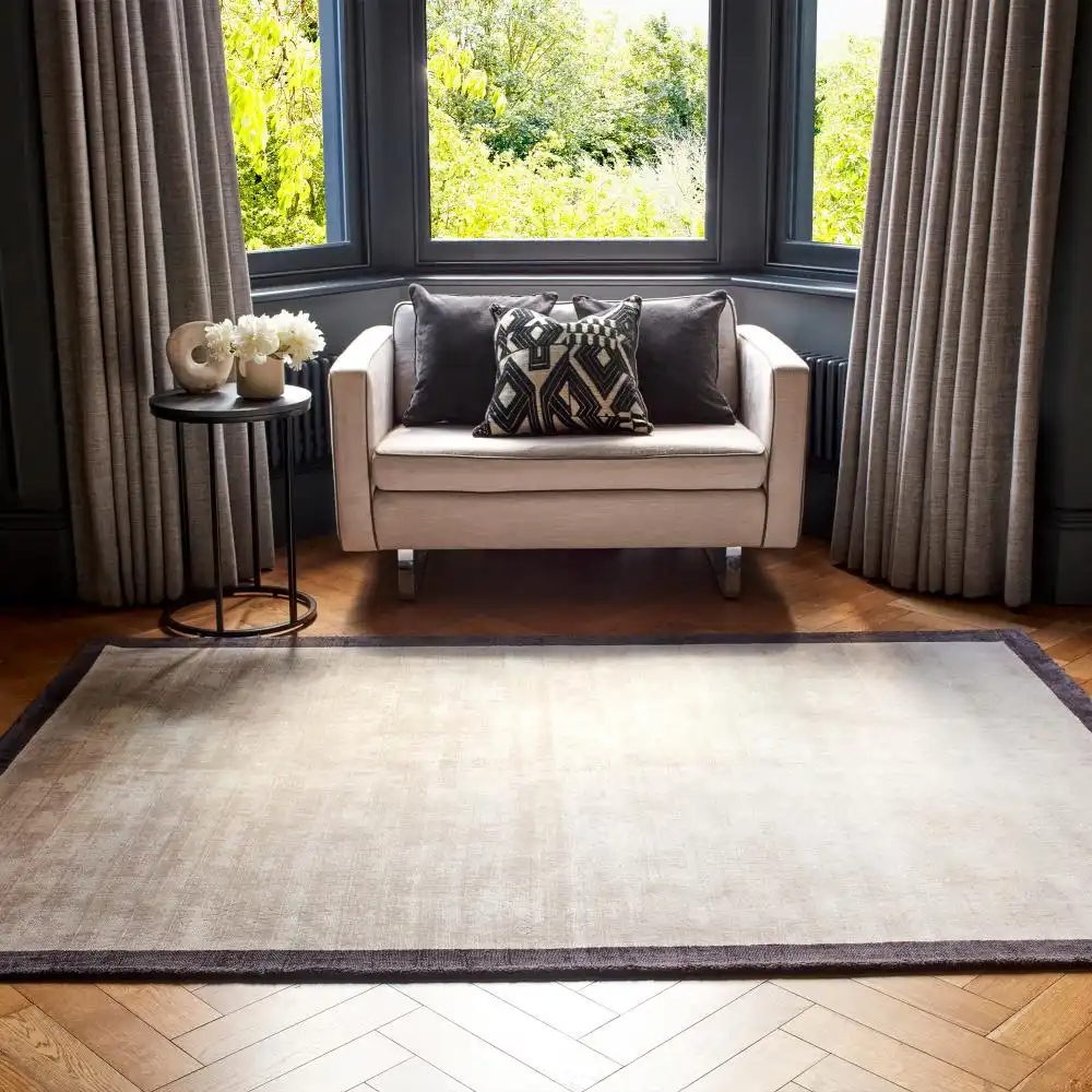 Blade Border Blade Border Putty Charcoal 10 Rug