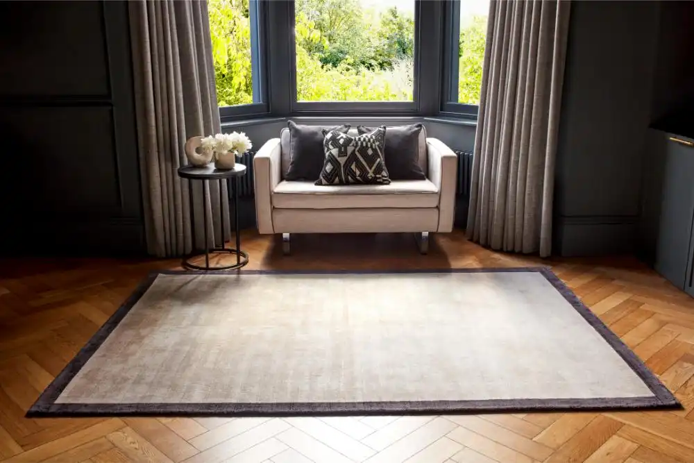 Blade Border Blade Border Putty Charcoal 10 Rug - Image 2