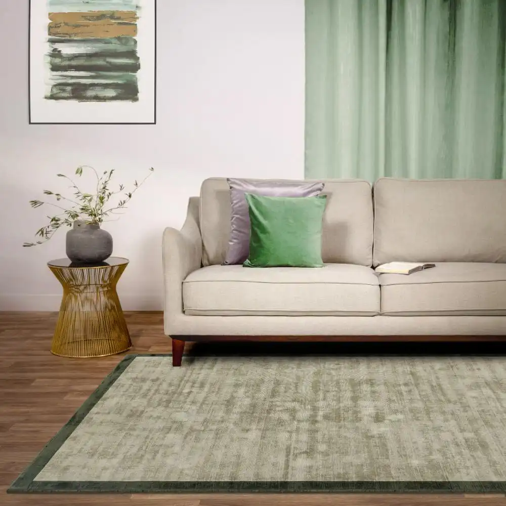 Blade Border Sage Olive 05 Rug