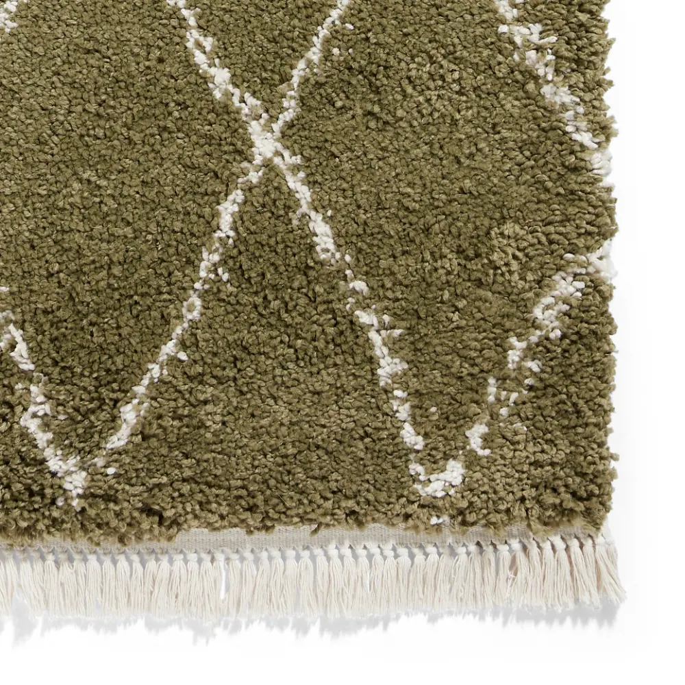 Boho 8280 Green Berber Rug - Image 8