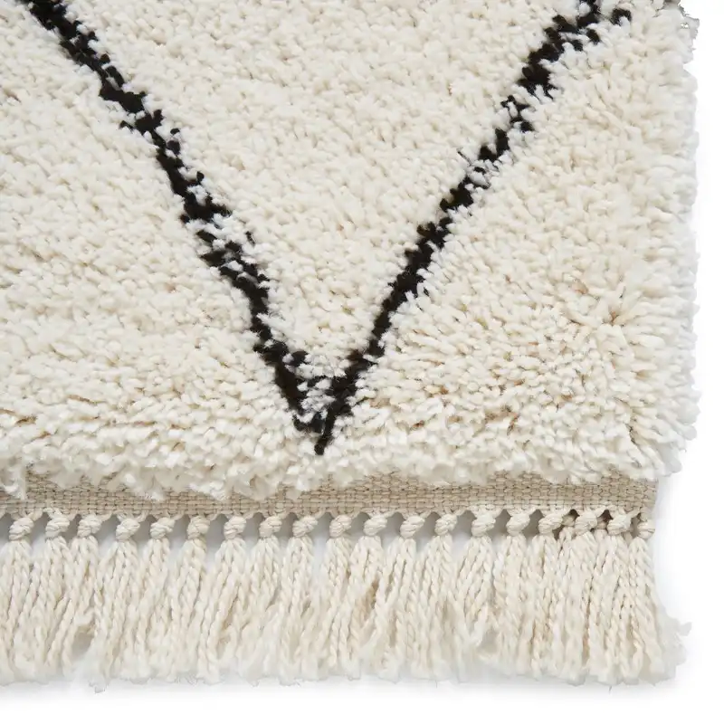 Boho 8280 White Black Rug - Image 5