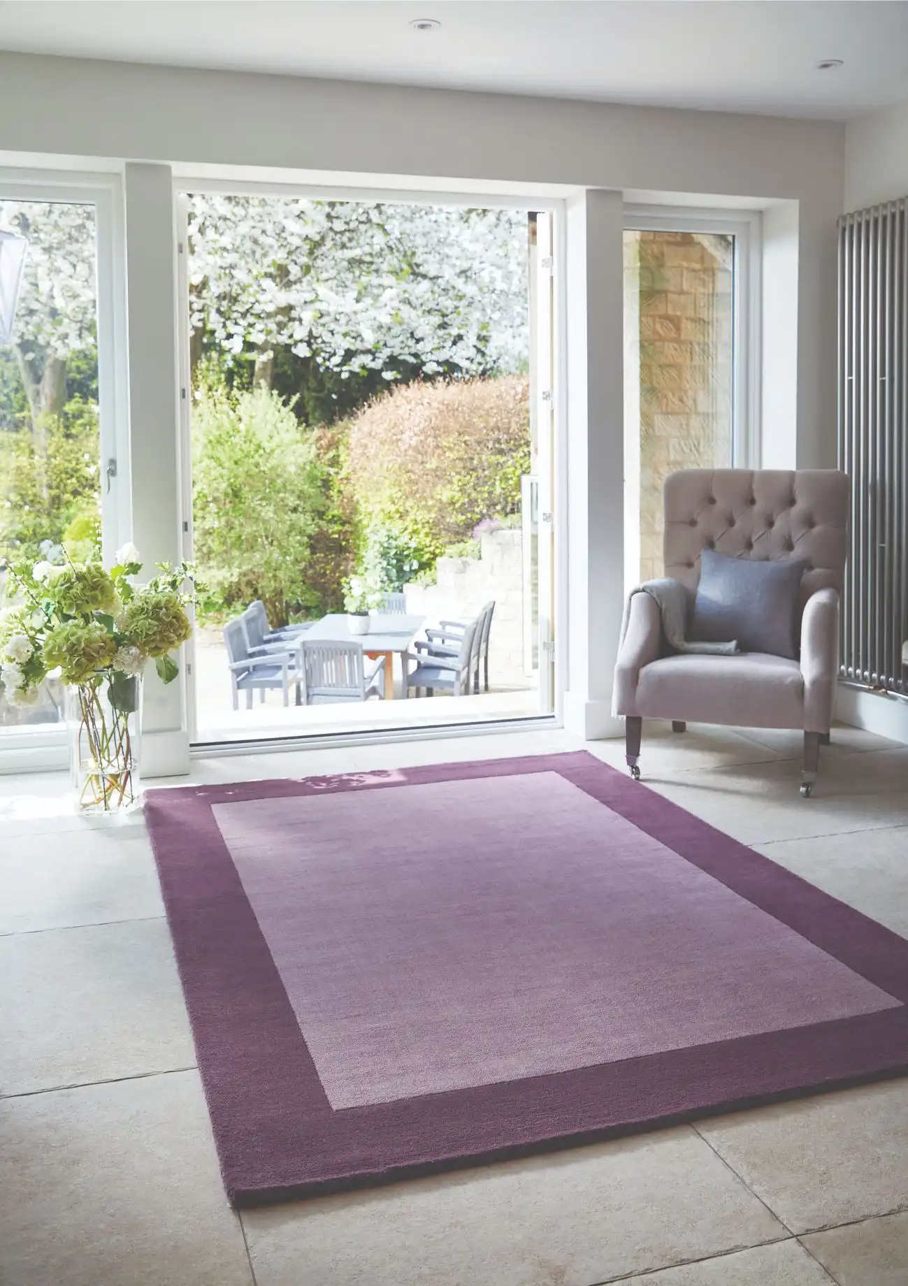 Borders Mauve Rug
