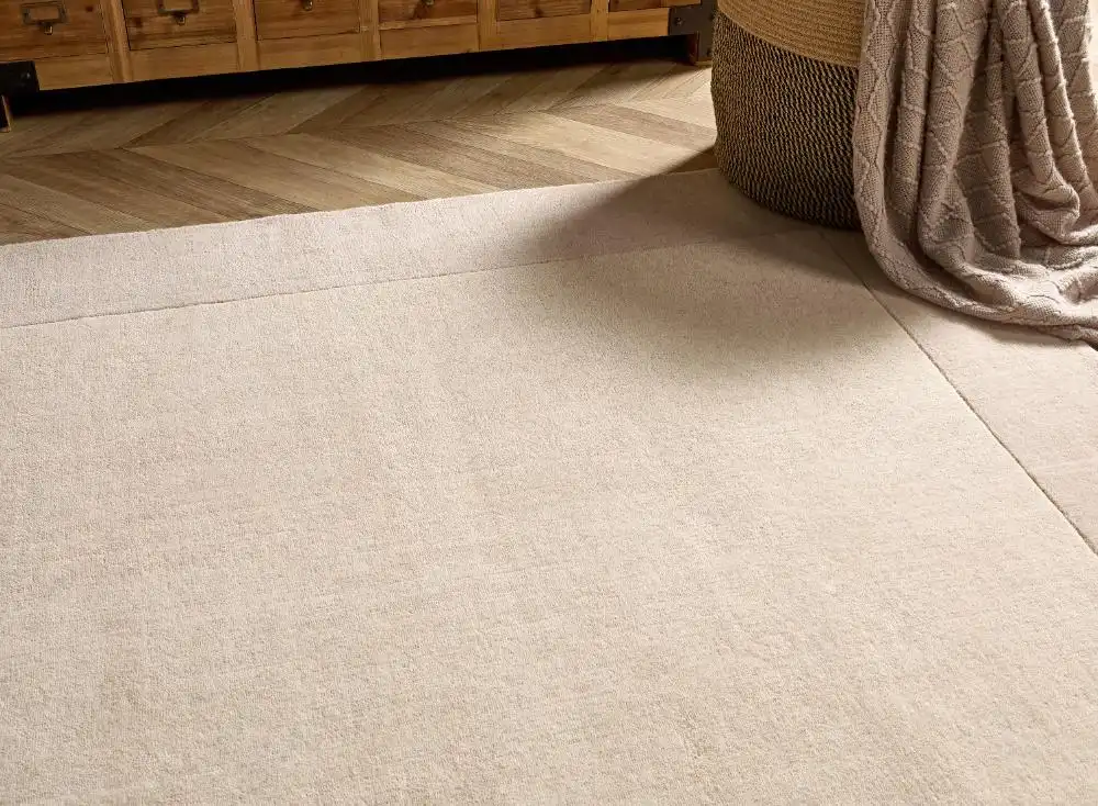 Borders Natural Rug