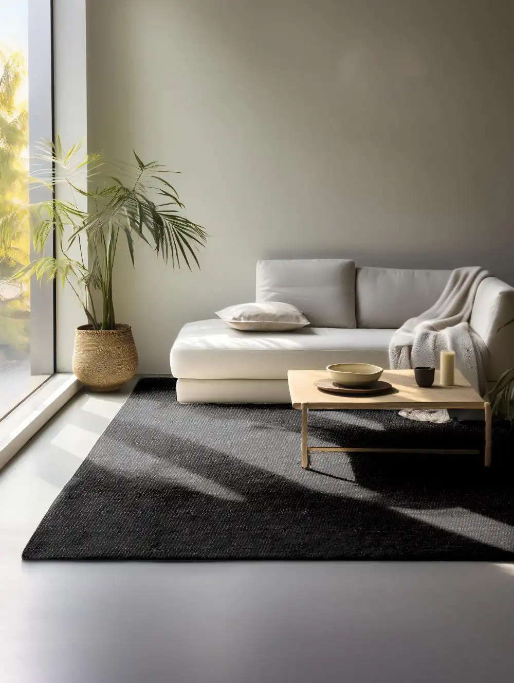 Boucle 105976 Dark Black Rug