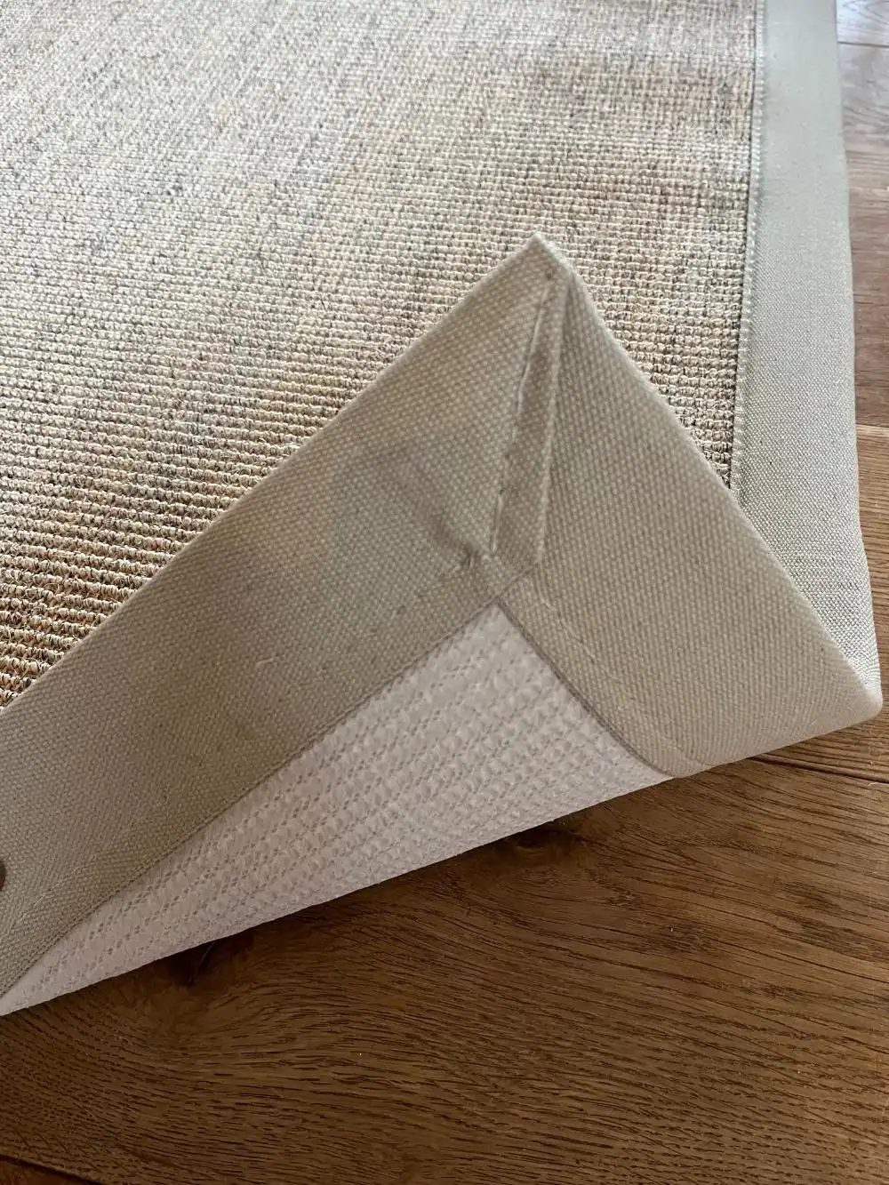 Boucle Sisal Celeriac and Sandstone Border Rug - Image 8