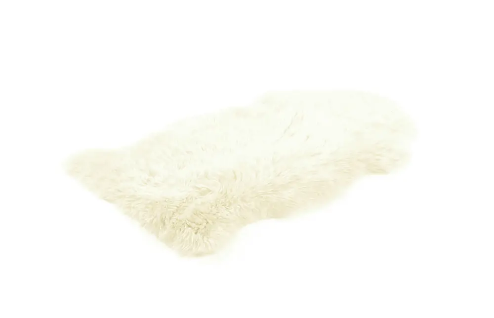 Bowron Sheep Skins Ivory Rug - Image 6