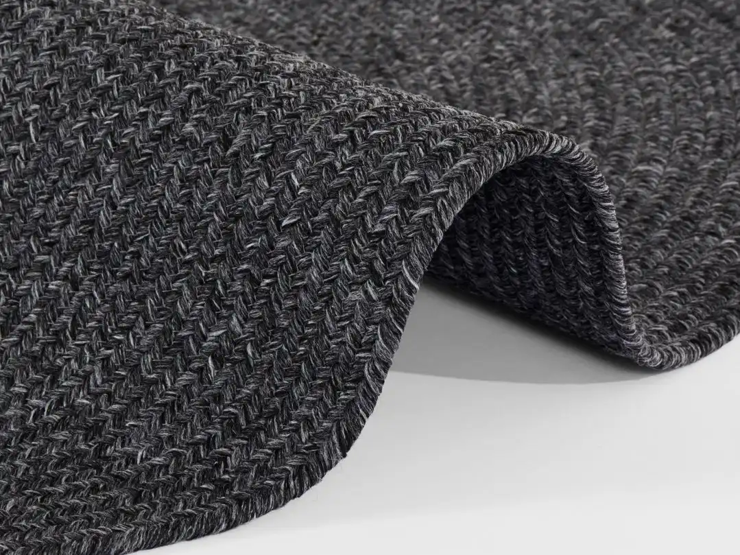 Braided 105550 Trenzado Dark Grey Rug - Image 4