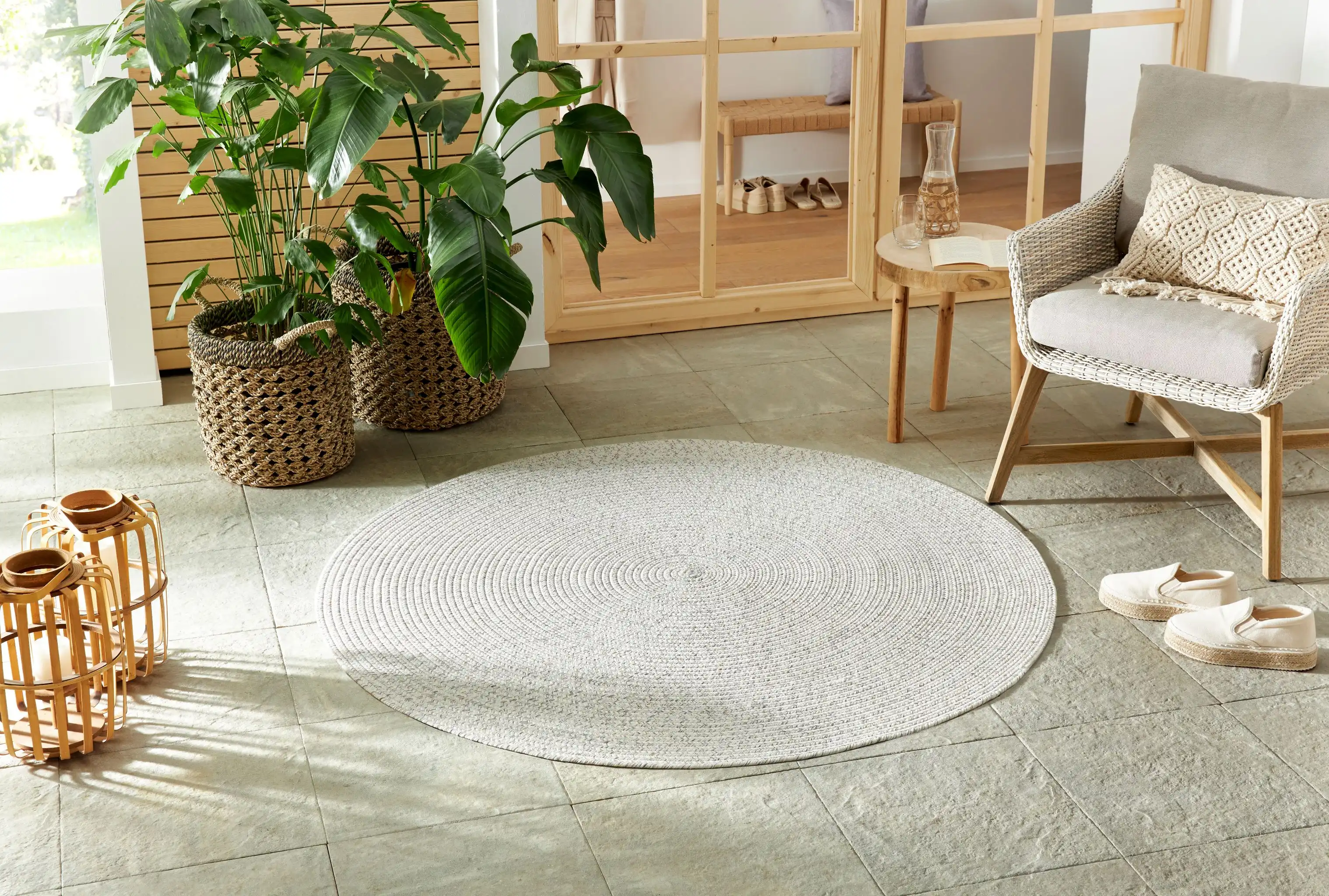 Braided 105553 Trenzado Light Melange Rug - Image 5