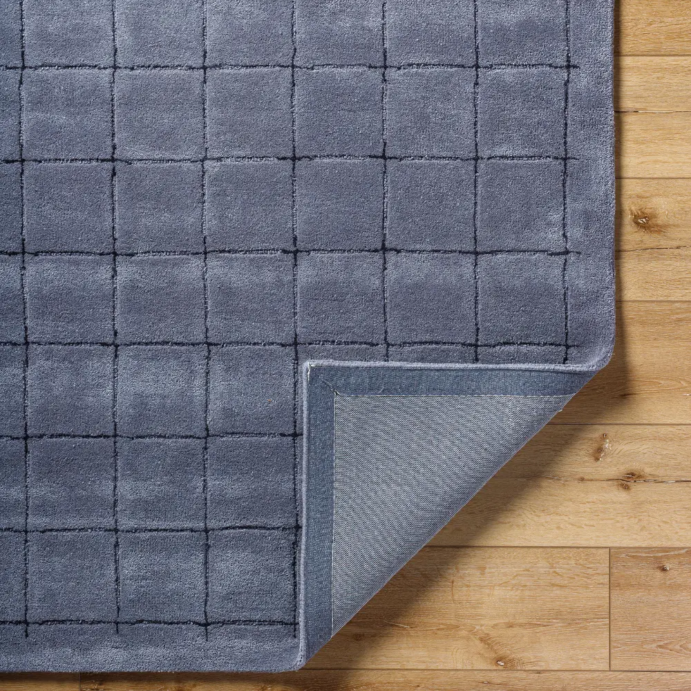 Brook Hand Tufted Grey Black Wool Modern Living Dining Bedroom BKO2335 Rug - Image 4