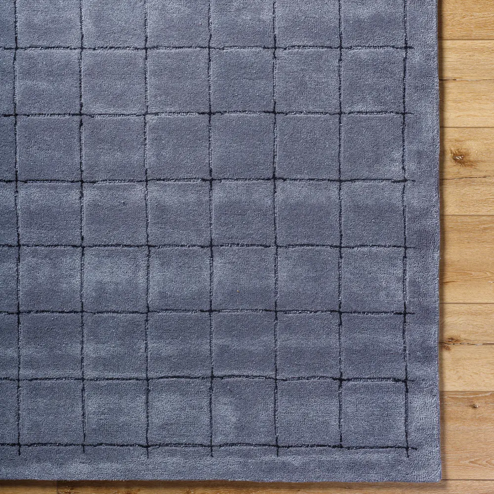 Brook Hand Tufted Grey Black Wool Modern Living Dining Bedroom BKO2335 Rug - Image 6