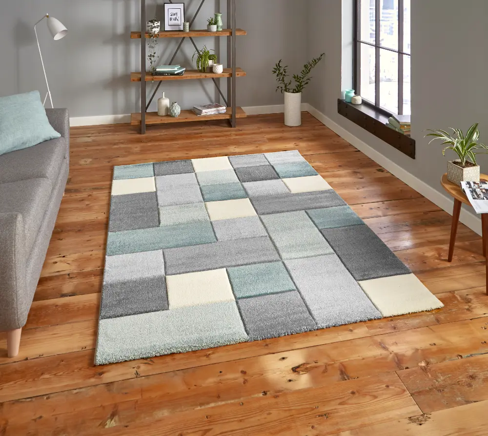 Brooklyn 646 Grey Blue Rug