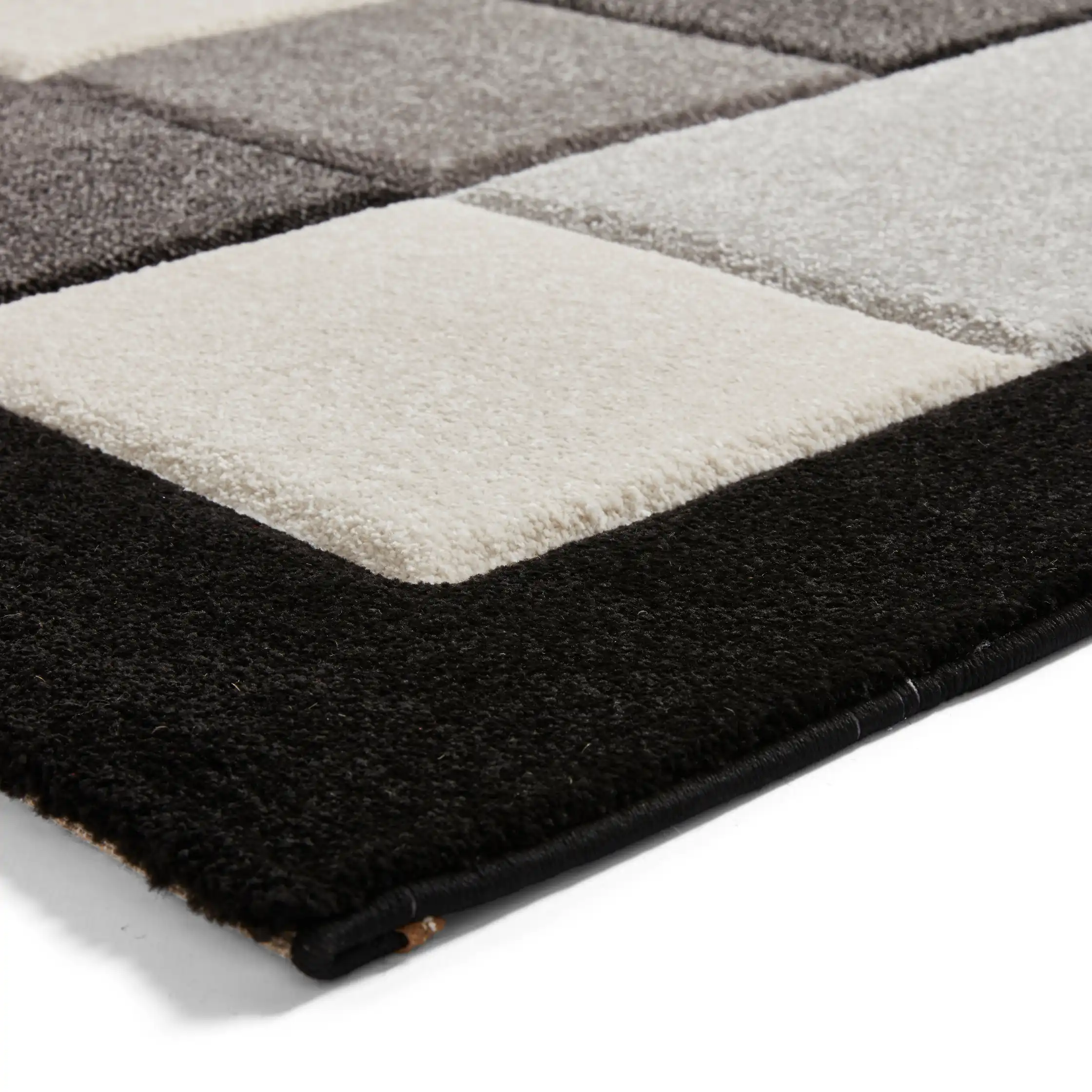 Brooklyn BRK04 Black Grey Rug - Image 4