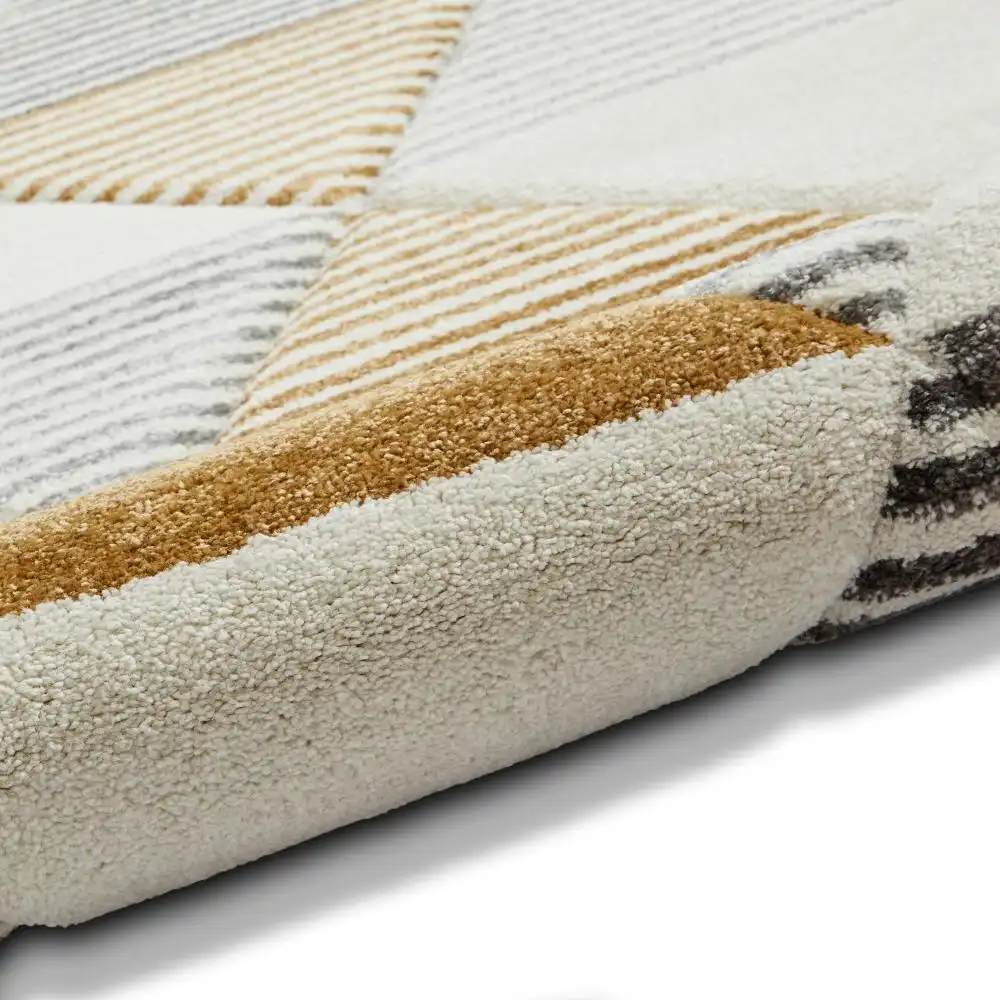 Brooklyn BRK15 Grey Yellow Rug - Image 10