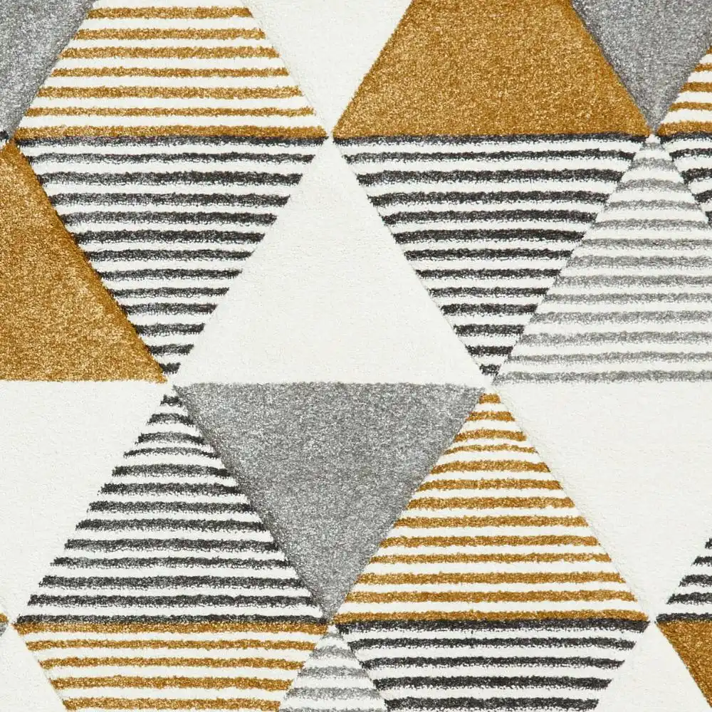 Brooklyn BRK15 Grey Yellow Rug - Image 6
