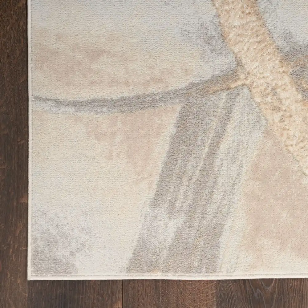 Brushstrokes BSK01 Beige Grey Rug - Image 3