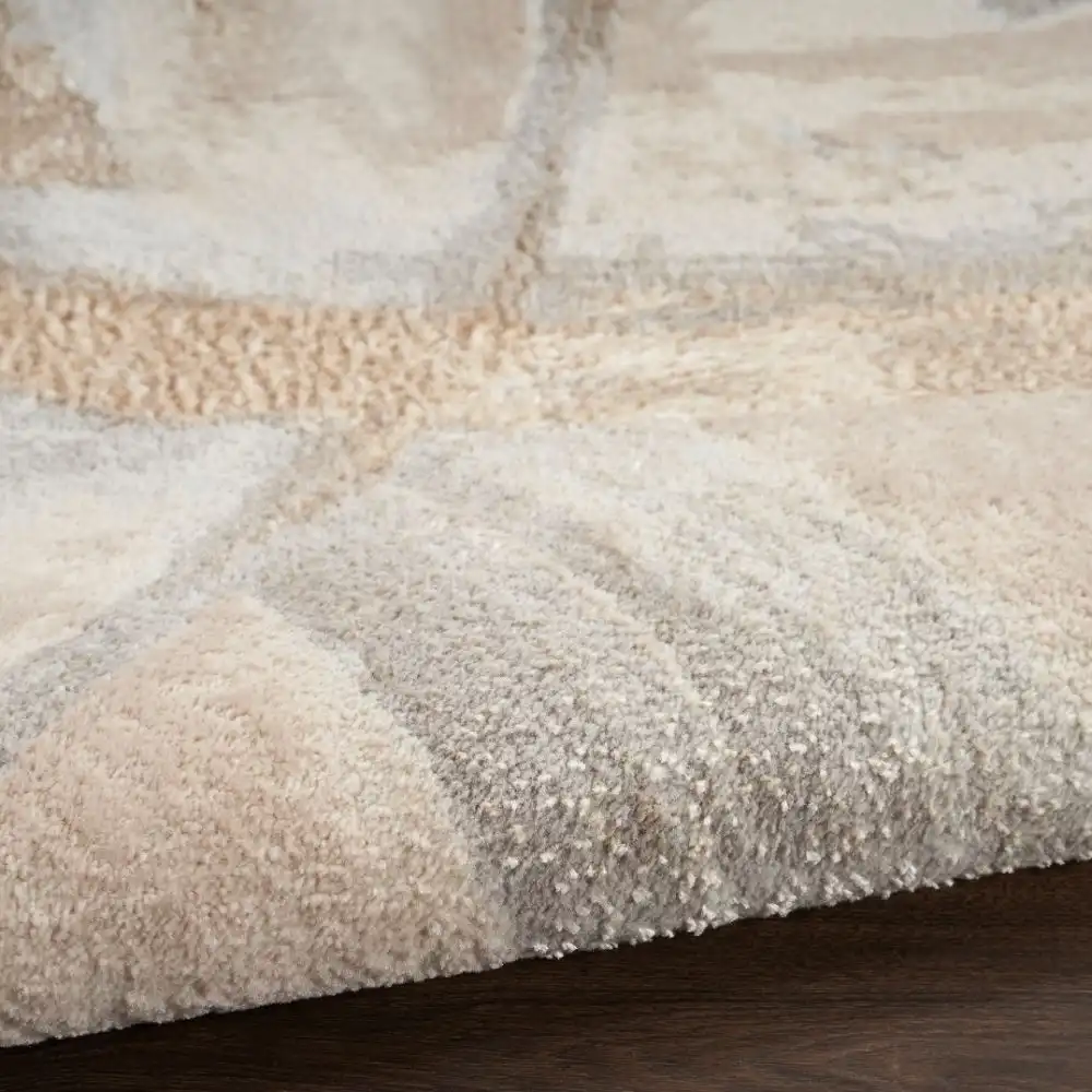 Brushstrokes BSK01 Beige Grey Rug - Image 4