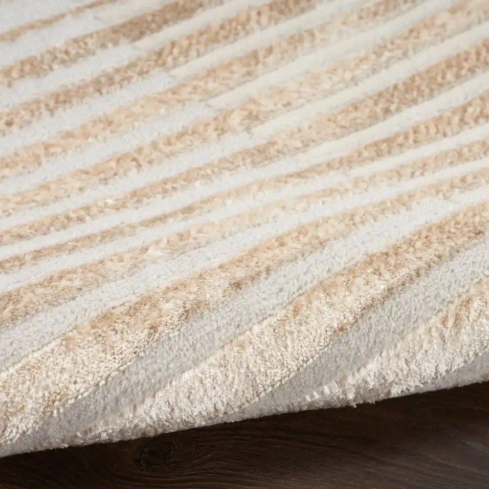 Brushstrokes BSK04 Beige Silver 1 Rug - Image 4