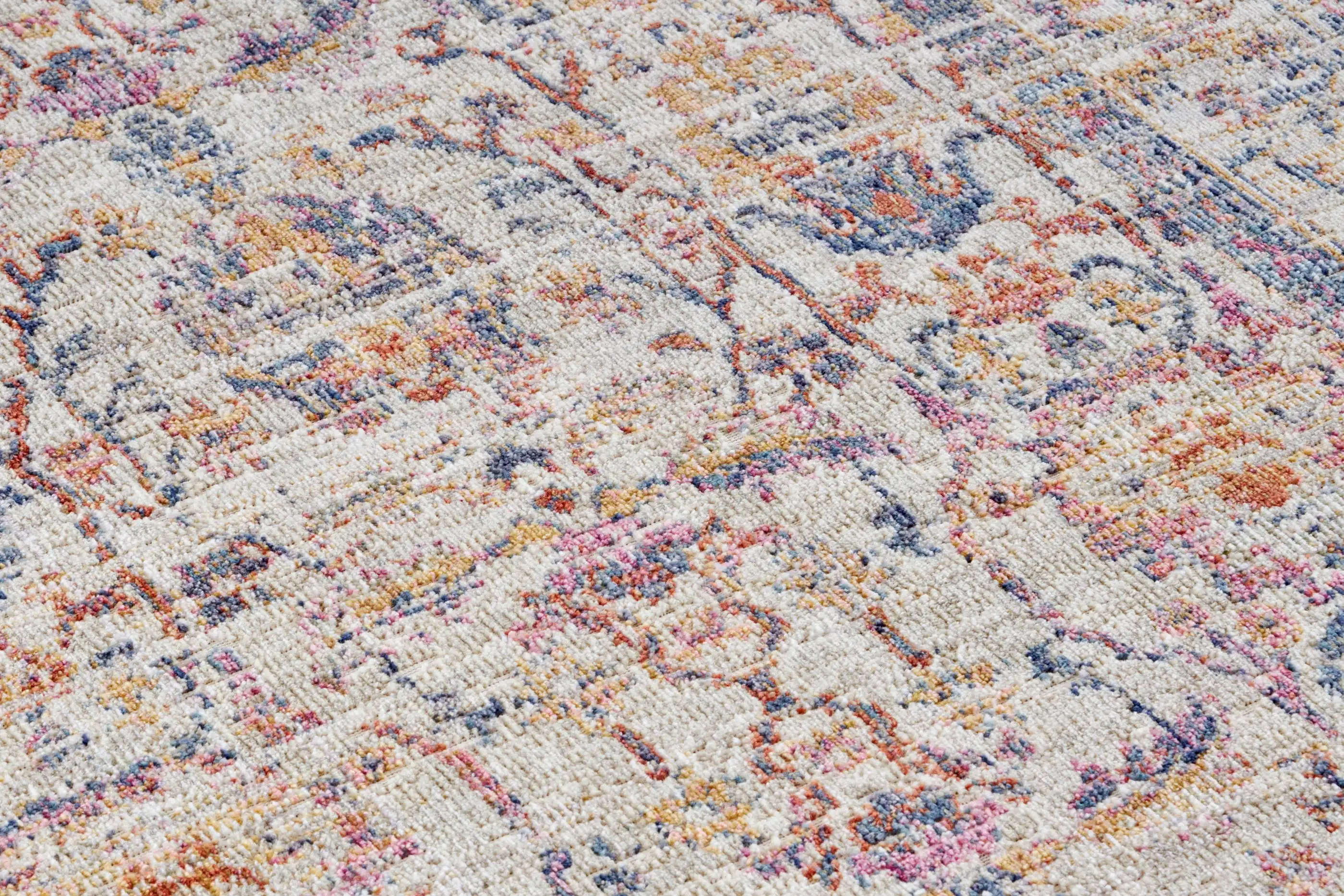 Cairo Washable 105591 Luxor Cream Multi Rug - Image 3