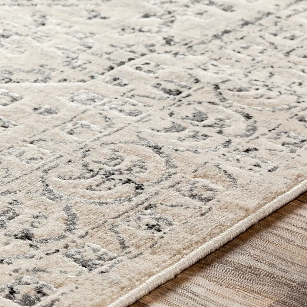 Calix Vintage Oriental Boho Beige/Grey Rug - Image 3