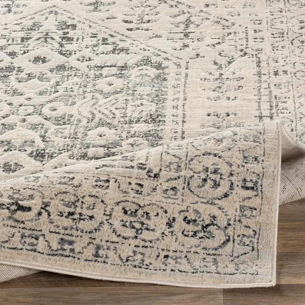 Calix Vintage Oriental Boho Beige/Grey Rug - Image 7