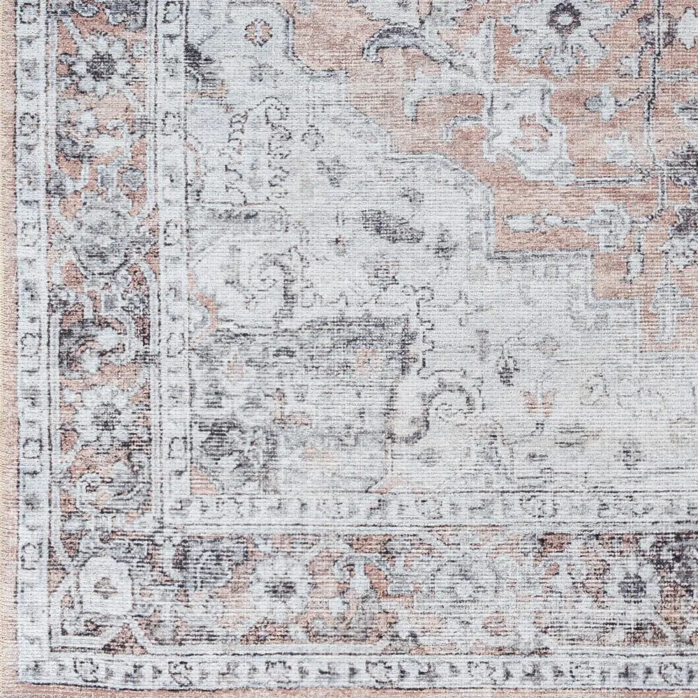 CAPUCINE Machine Washable Modern Boho Grey Rug - Image 2