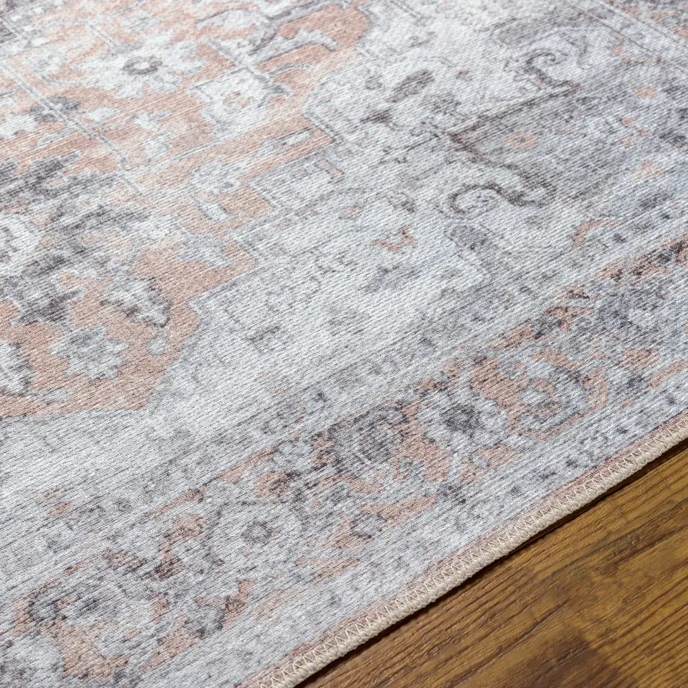 CAPUCINE Machine Washable Modern Boho Grey Rug - Image 3