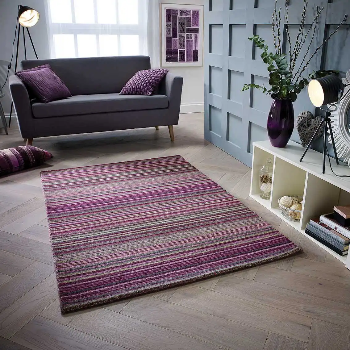 Carter Berry Purple Rug