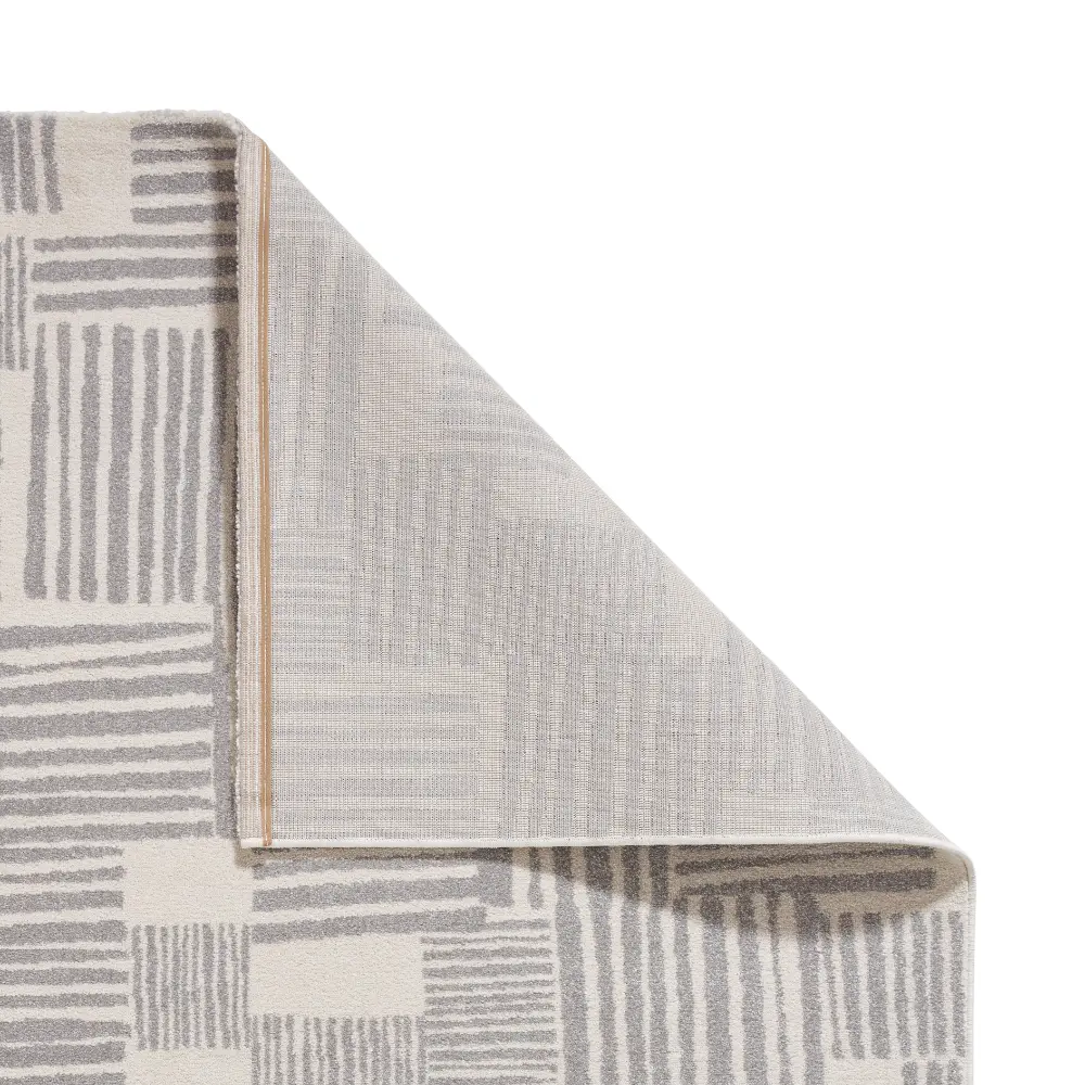 Catherine Lansfield Blocks Modern Abstract Grey  Rug - Image 4