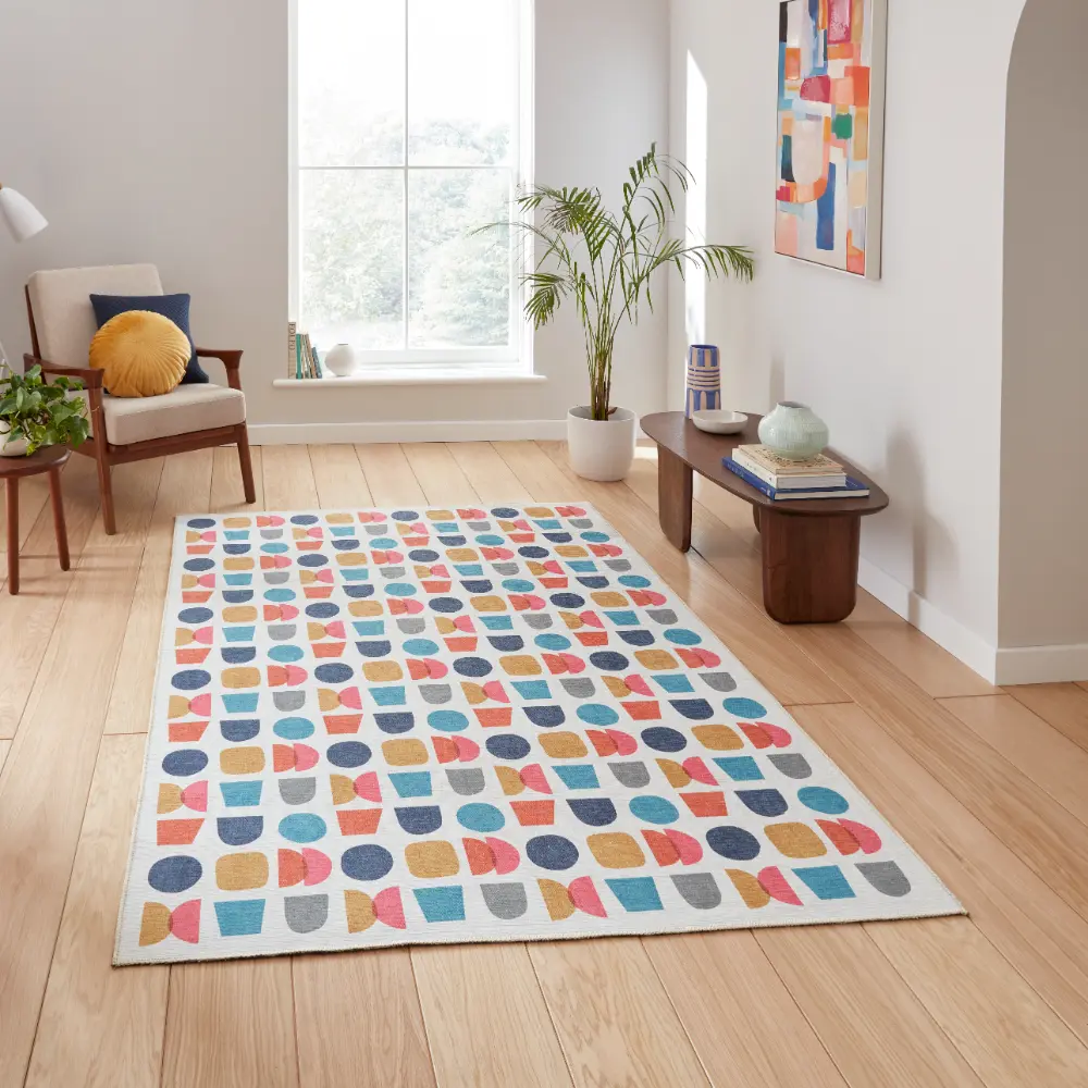 Catherine Lansfield Connect Geo Modern Geometric Rug