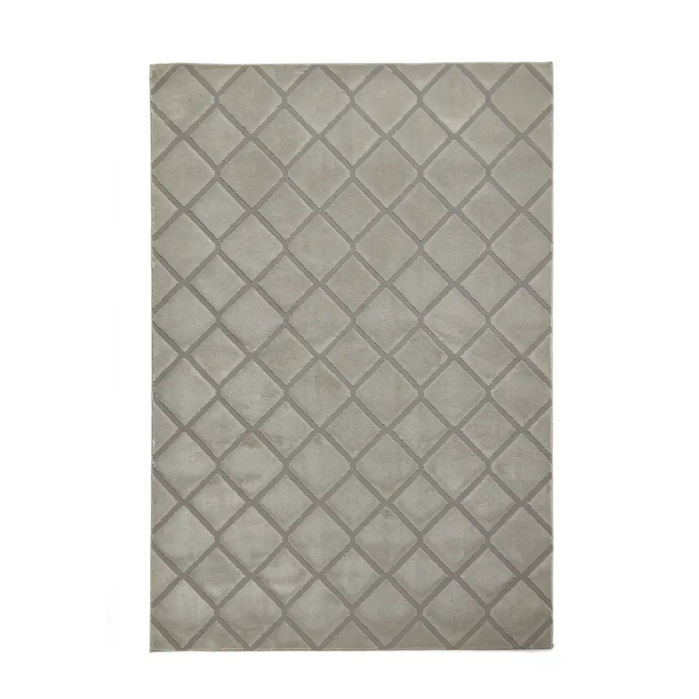 Catherine Lansfield Cosy Diamond Silver - Image 3