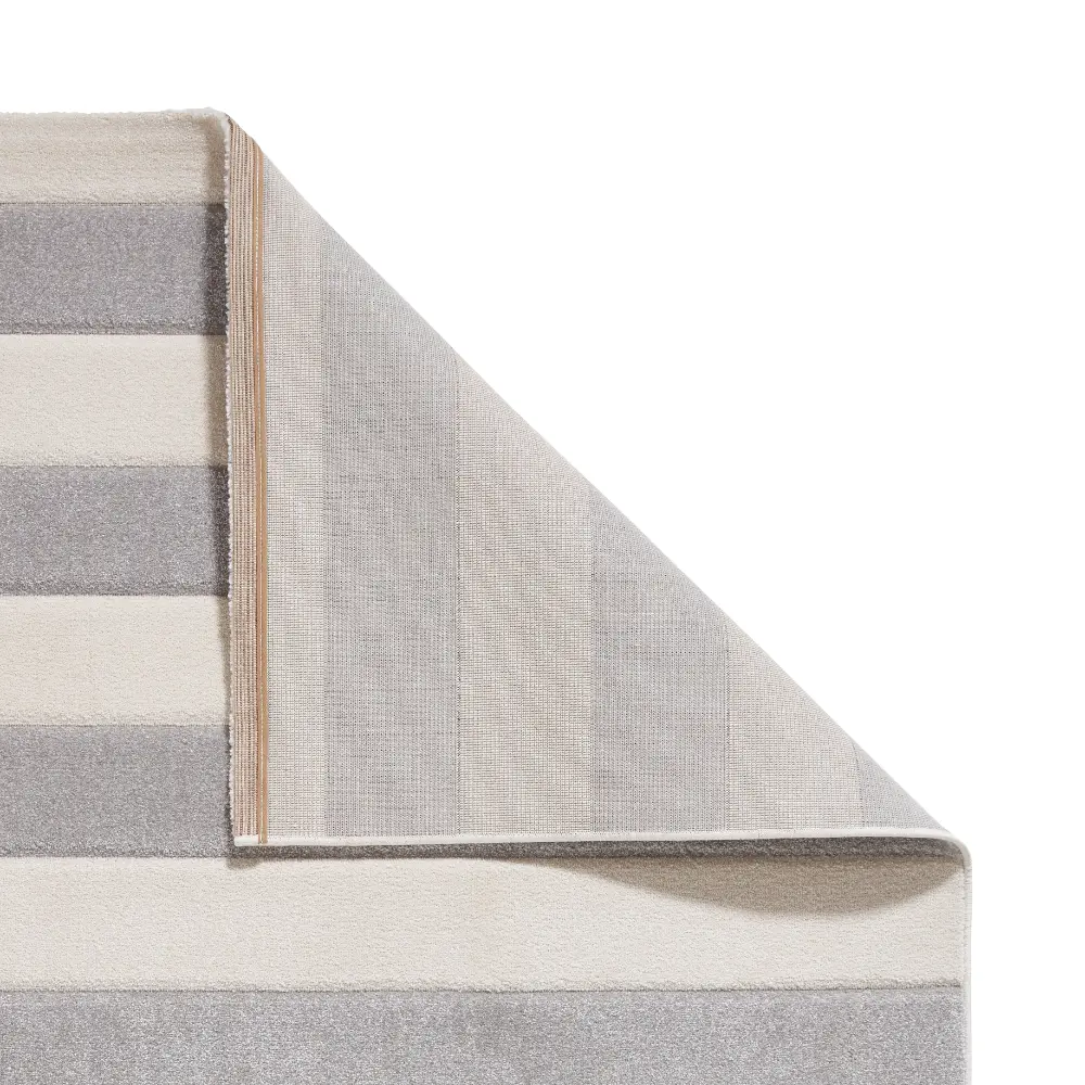Catherine Lansfield Cove Stripe Modern Linear Grey Rug - Image 4