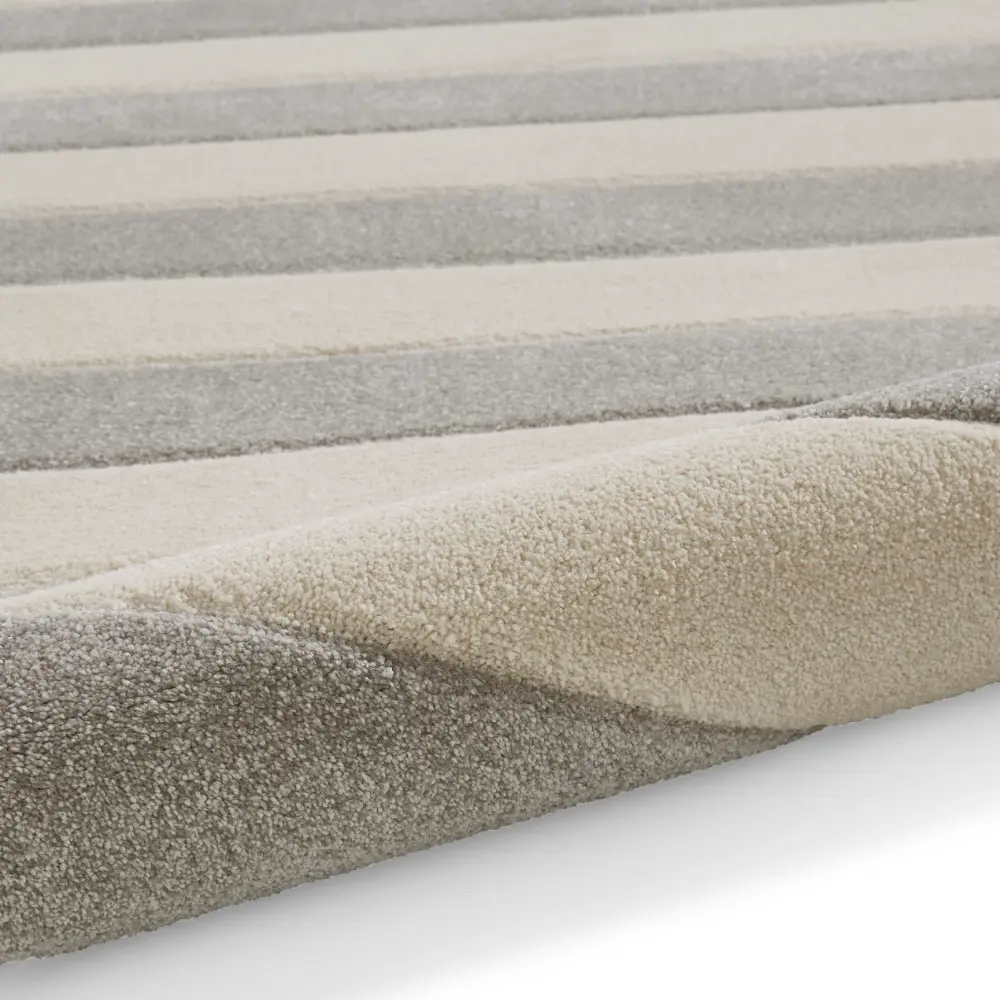 Catherine Lansfield Cove Stripe Modern Linear Grey Rug - Image 9