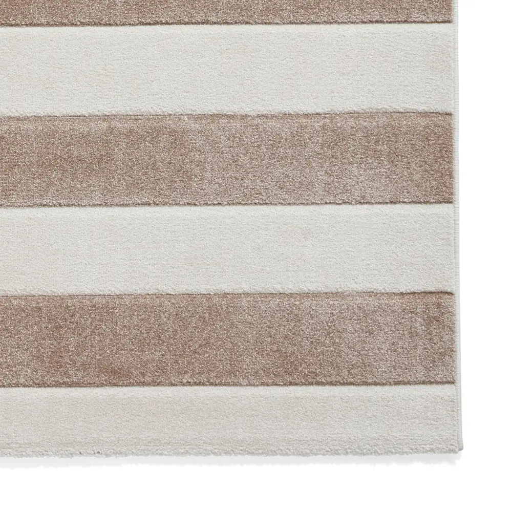 Catherine Lansfield Cove Stripe Modern Linear Natural Rug - Image 4