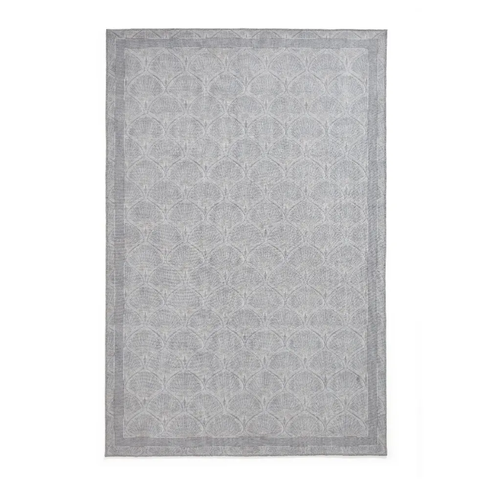 Catherine Lansfield Deco Peacock Washable Silver Rug - Image 10