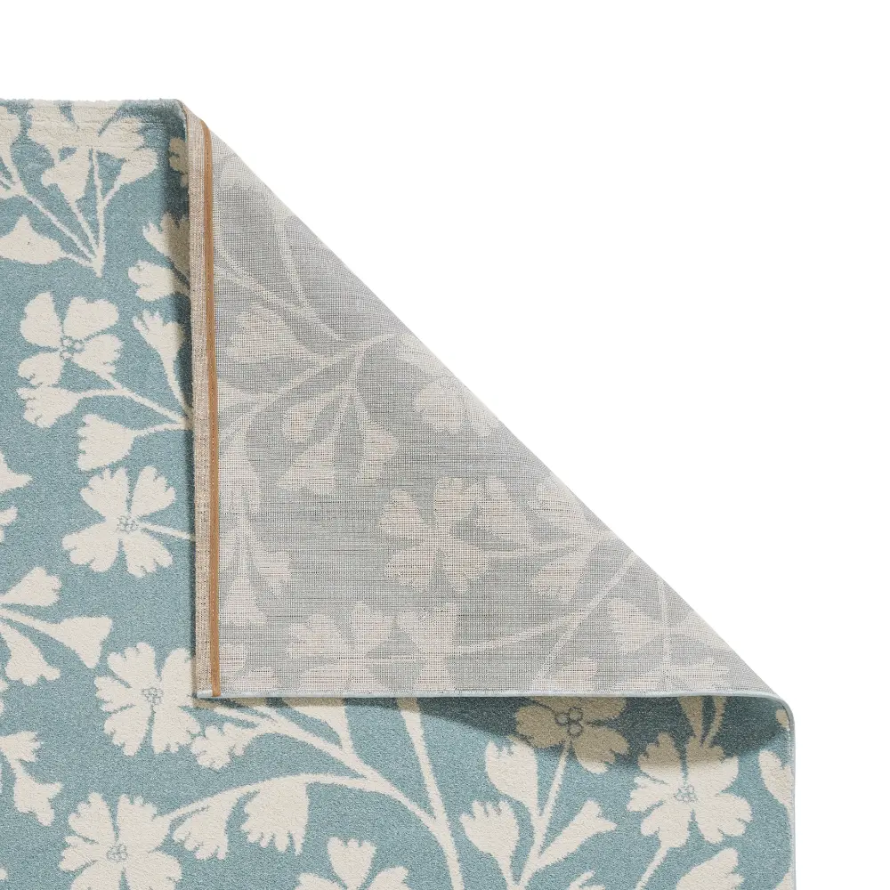 Catherine Lansfield Grace Floral Blue Rug - Image 4