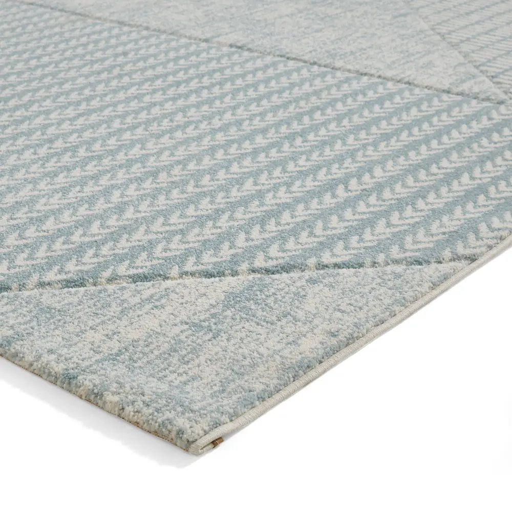 Catherine Lansfield Larsson Modern Abstract Blue Rug - Image 7