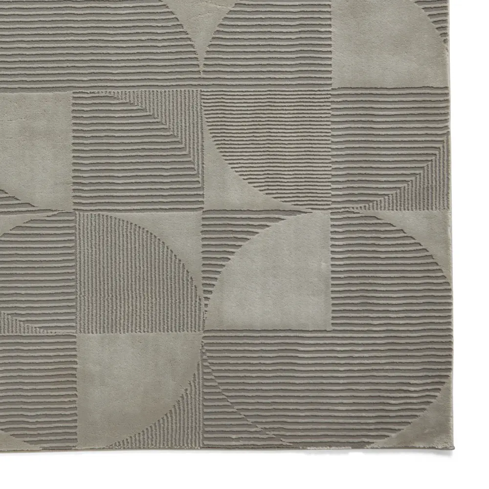 Catherine Lansfield Retro Circles Silver - Image 5