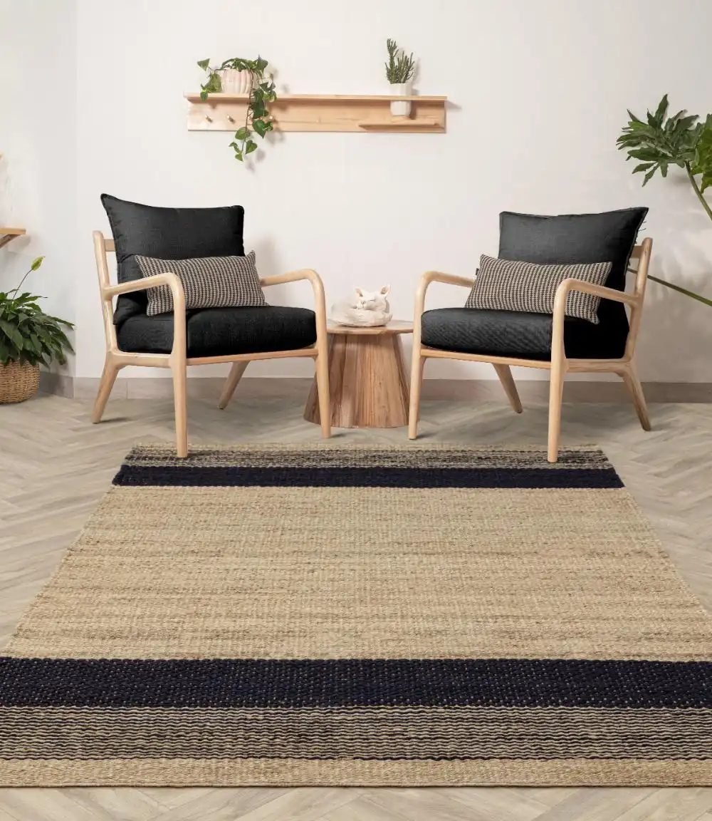 Cedar Charcoal Natural Rug - Image 2