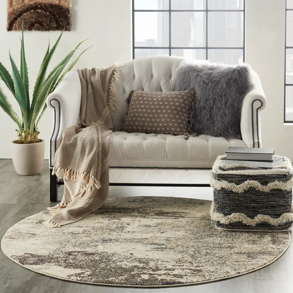 Celestial CES02 Ivory Grey Rug - Image 14
