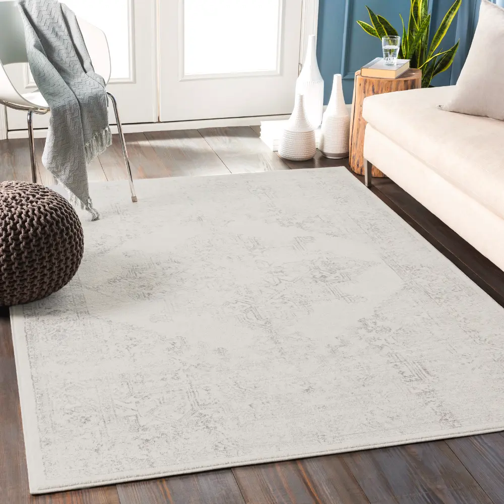 Ceren Vintage Oriental Boho Cream Rug