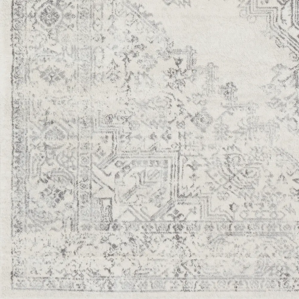 Ceren Vintage Oriental Boho Cream Rug - Image 3