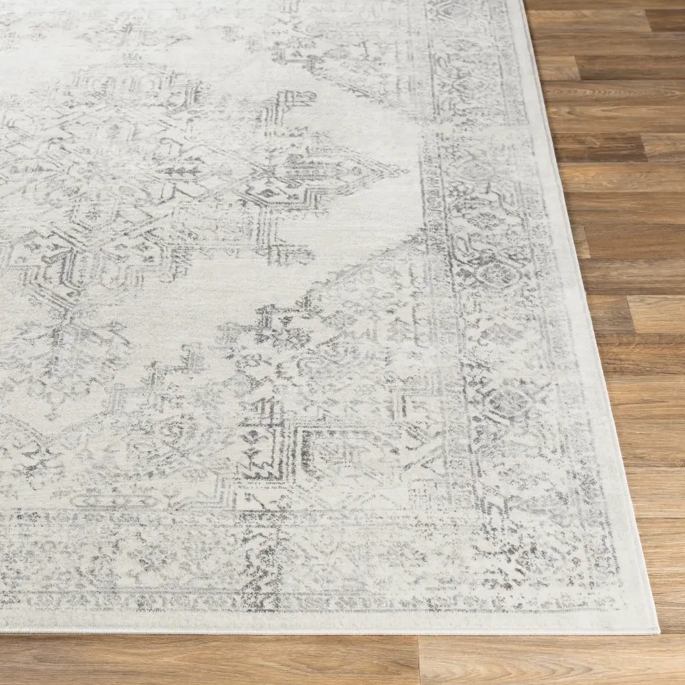 Ceren Vintage Oriental Boho Cream Rug - Image 9