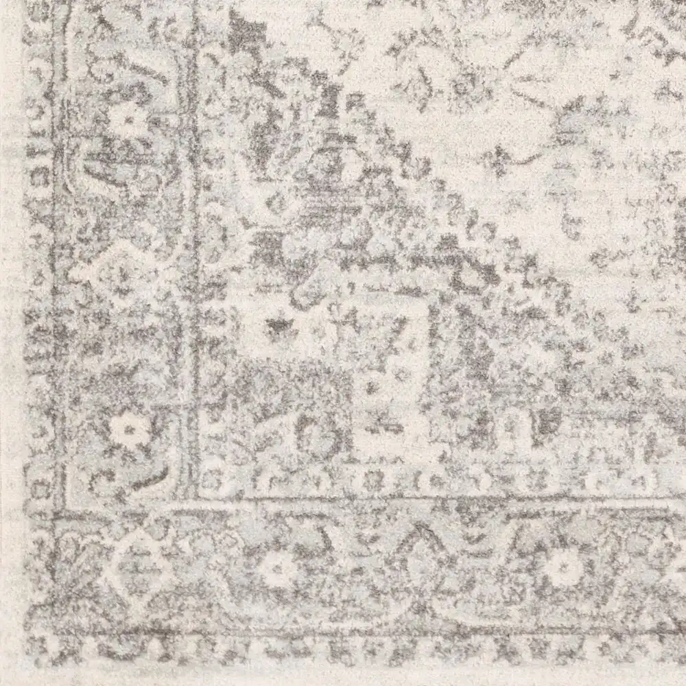 Farah Vintage Oriental Boho Grey/White Rug - Image 9