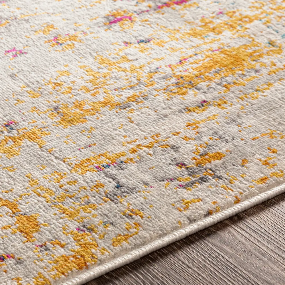 Chinu Abstract Modern Marble Blue Rug - Image 9