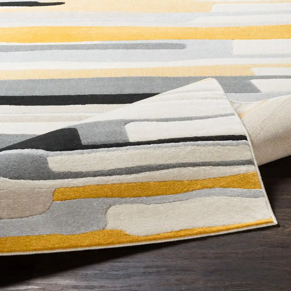 Anais Scandi Modern Mustard/Ivory Rug - Image 5