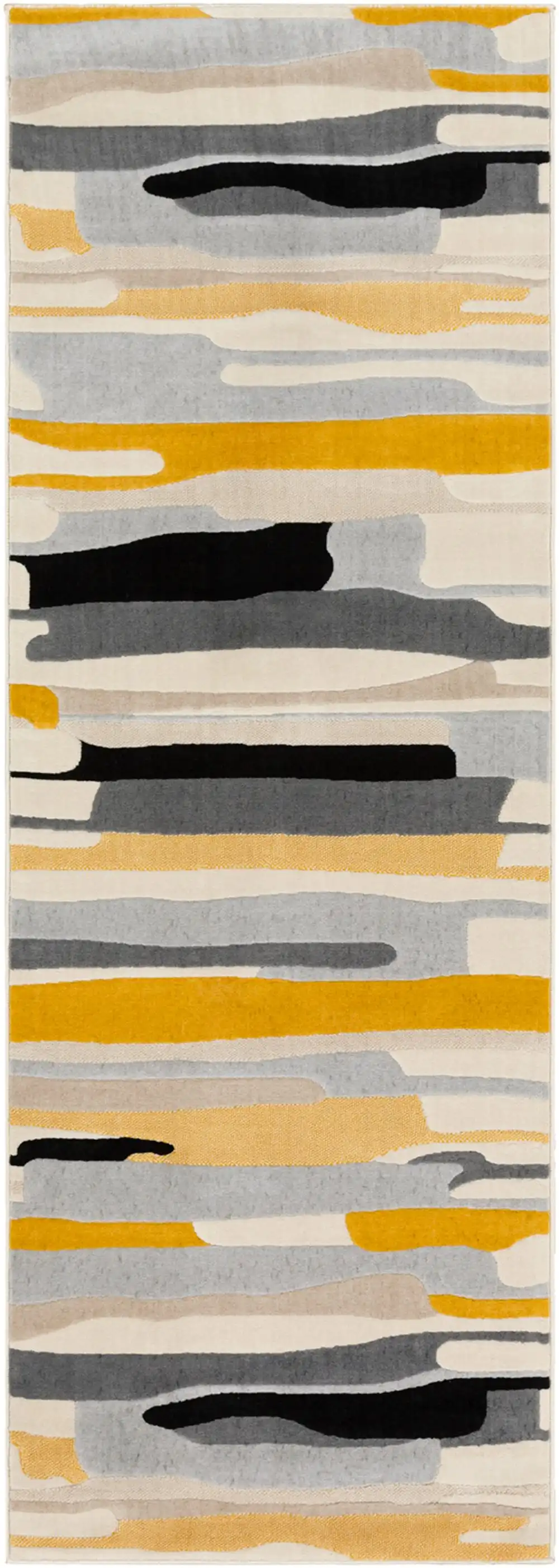 Anais Scandi Modern Mustard/Ivory Rug - Image 8