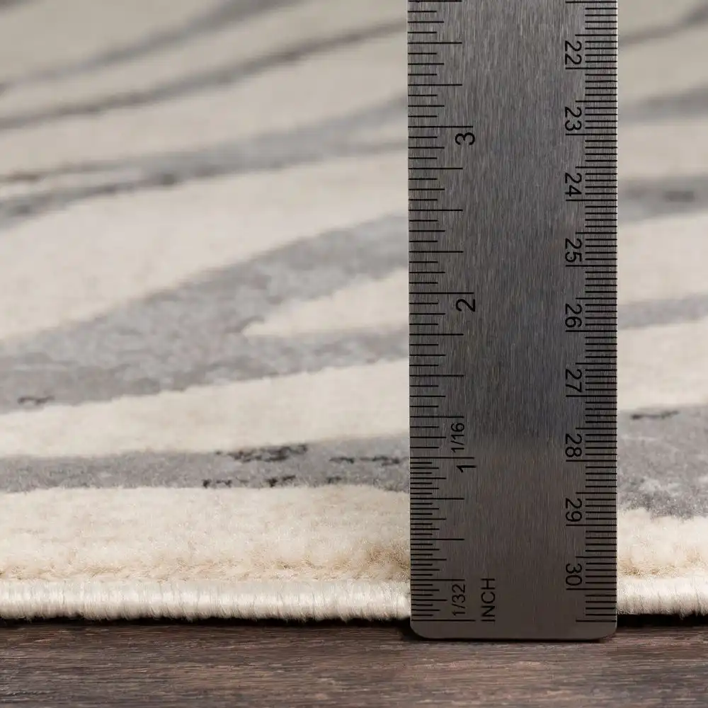 Cybele Scandi Boho Zebra Light Grey Rug - Image 3