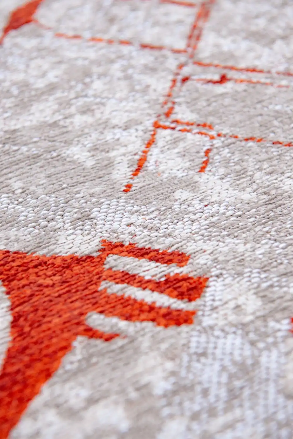 Cities 9323 Amsterdam Orange Cut Washable Rug - Image 6